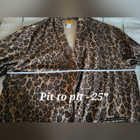 RUBY Rd. Woman Leopard Print Jacket 2X - Picture 8 of 11